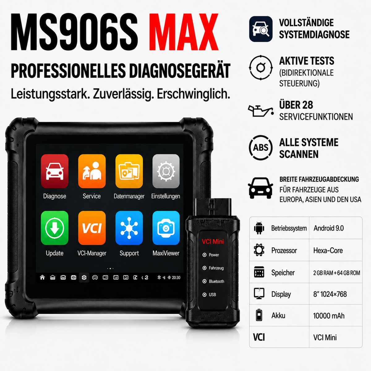 MS906S MAX Diagnosegerät