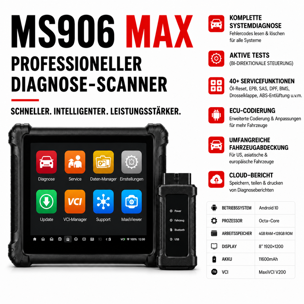 MS906 MAX Diagnosegerät